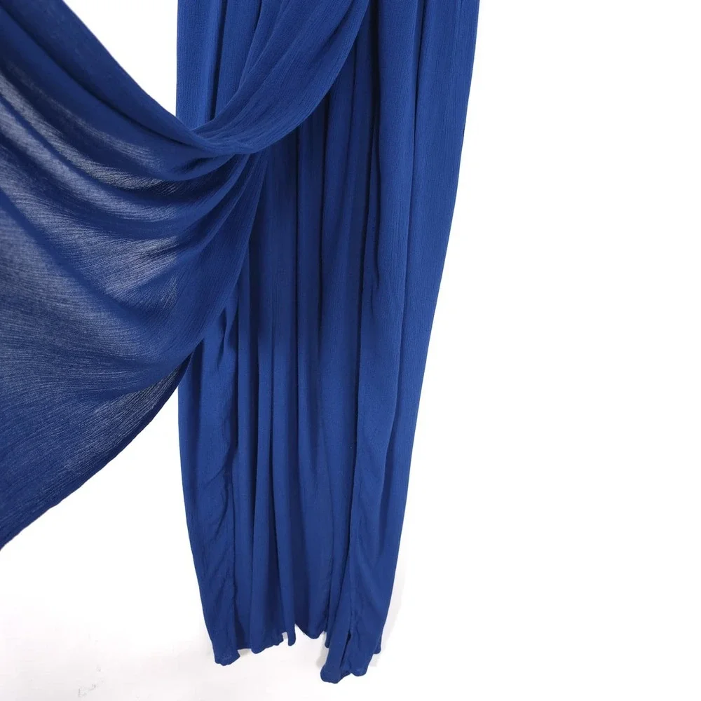 ANTHROPOLOGIE ELAN‎ Women's New Maxi Dress XS Blue Double Slit N-RG5014
